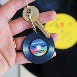 'Dad's Song' Personalised Vinyl Keyring for Dad Personalised Keyring Of Life & Lemons 