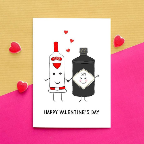 Personalised Drinks Valentine's Card Cards for your Other Half Of Life & Lemons 