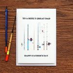 Funny Fishing Father's Day Card Cards for Dad Of Life & Lemons 