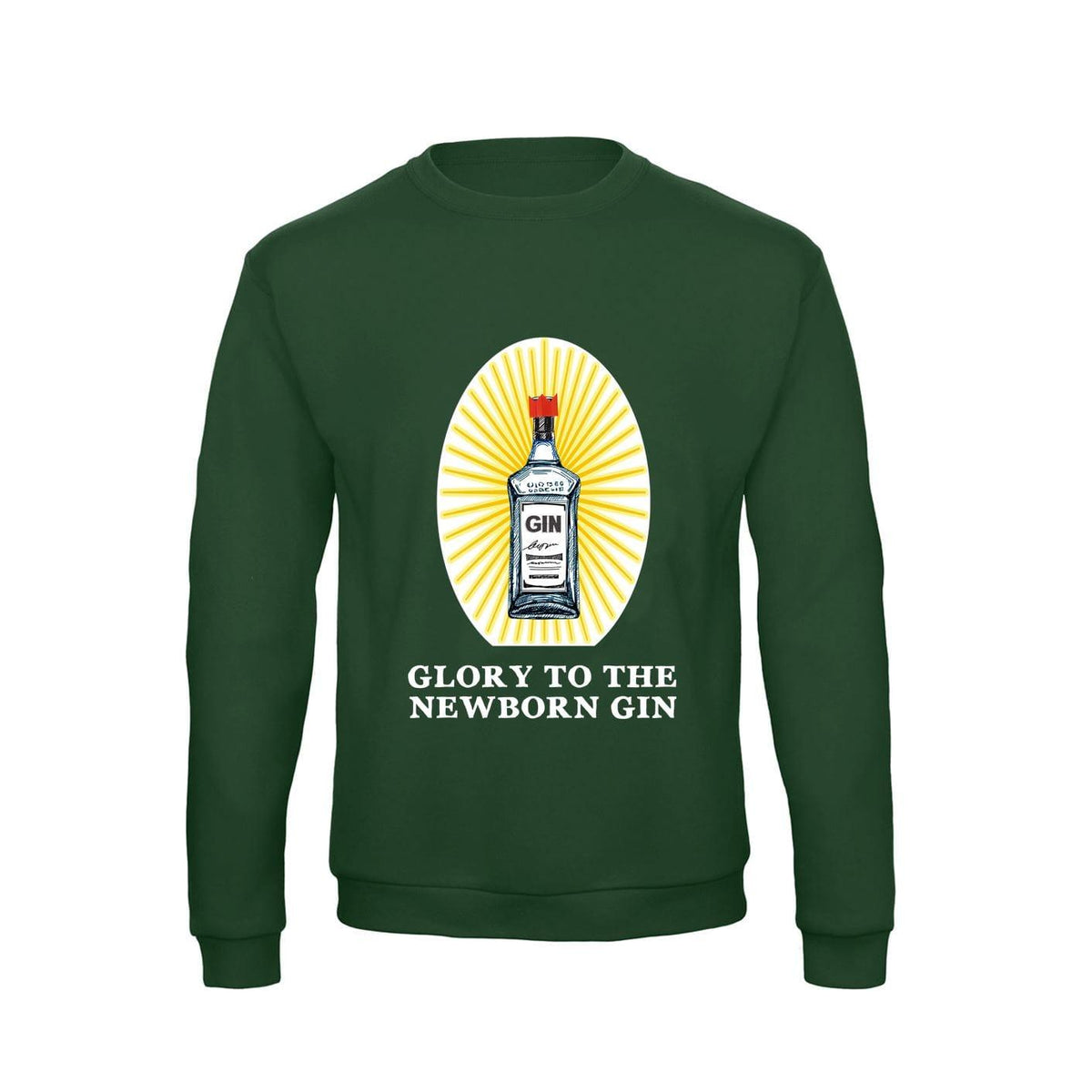 'Glory to the Newborn Gin' Christmas Jumper Sweatshirt Of Life & Lemons 