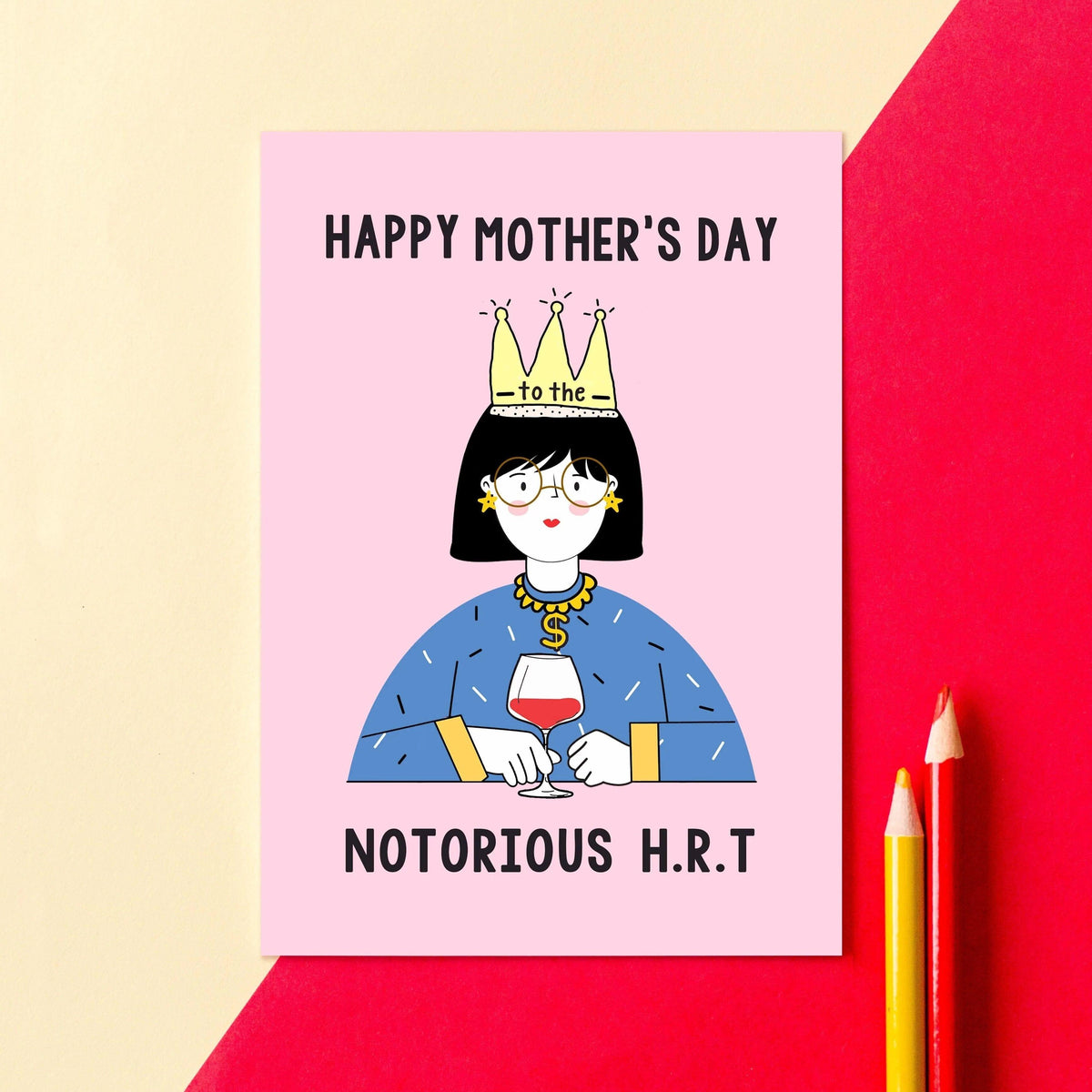 'Notorious H.R.T' Funny Menopause Mother's Day Card Birthday Cards Of Life & Lemons 