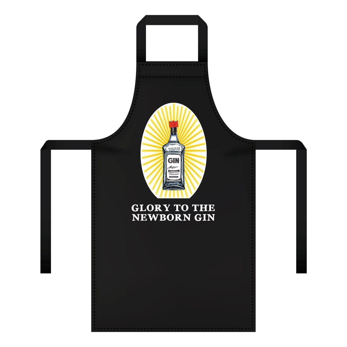 'Glory to the Newborn Gin' Christmas Apron Aprons Of Life & Lemons 