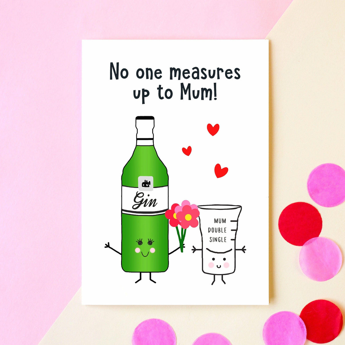 'No one measures up to mum' Mother's Day Card Cards for Mum Of Life & Lemons 