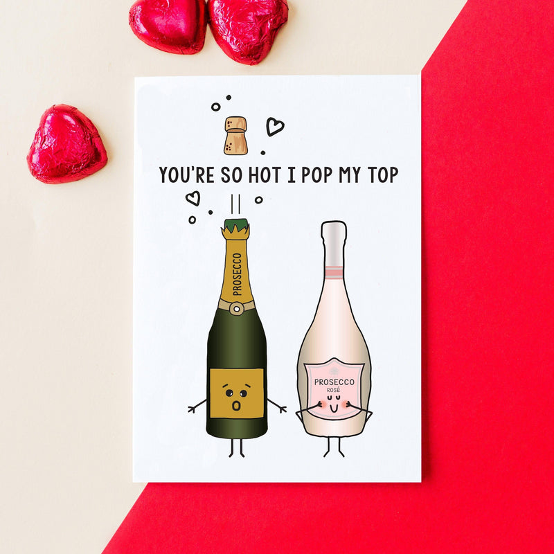 Funny Prosecco Valentine's Card Cards for your Other Half Of Life & Lemons 