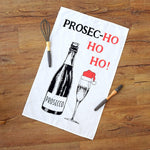 'Prosec-hohoho' Christmas Tea Towel Tea Towel Of Life & Lemons 