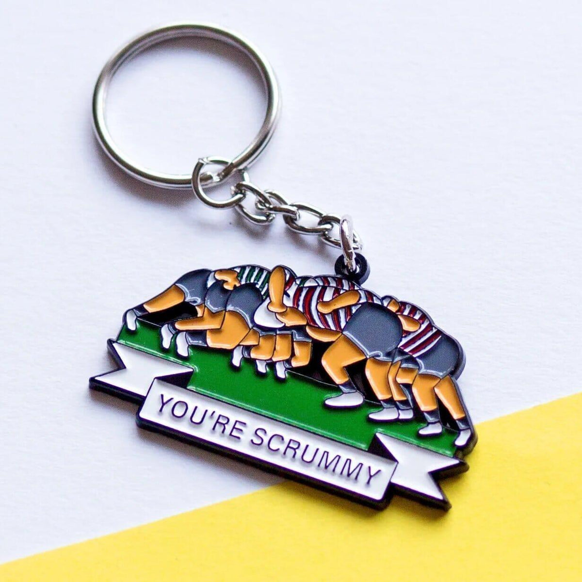 'You're Scrummy' Funny Rugby Keying Keyring Of Life & Lemons 