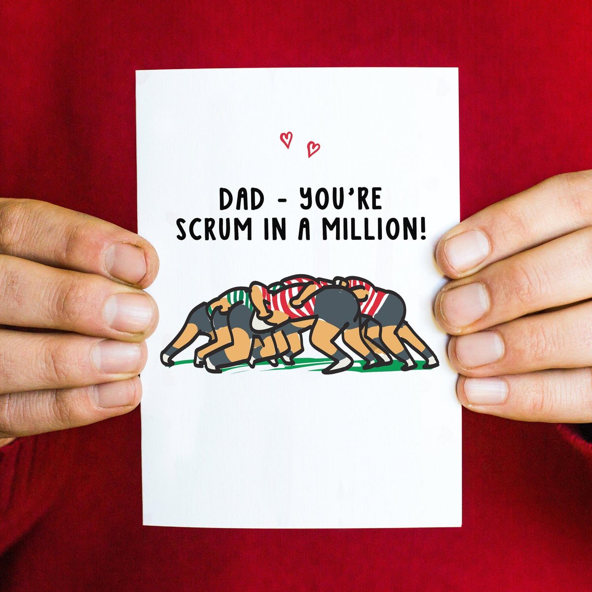 'Scrum In A Million' Rugby Card for Dad Cards for Mum Of Life & Lemons 