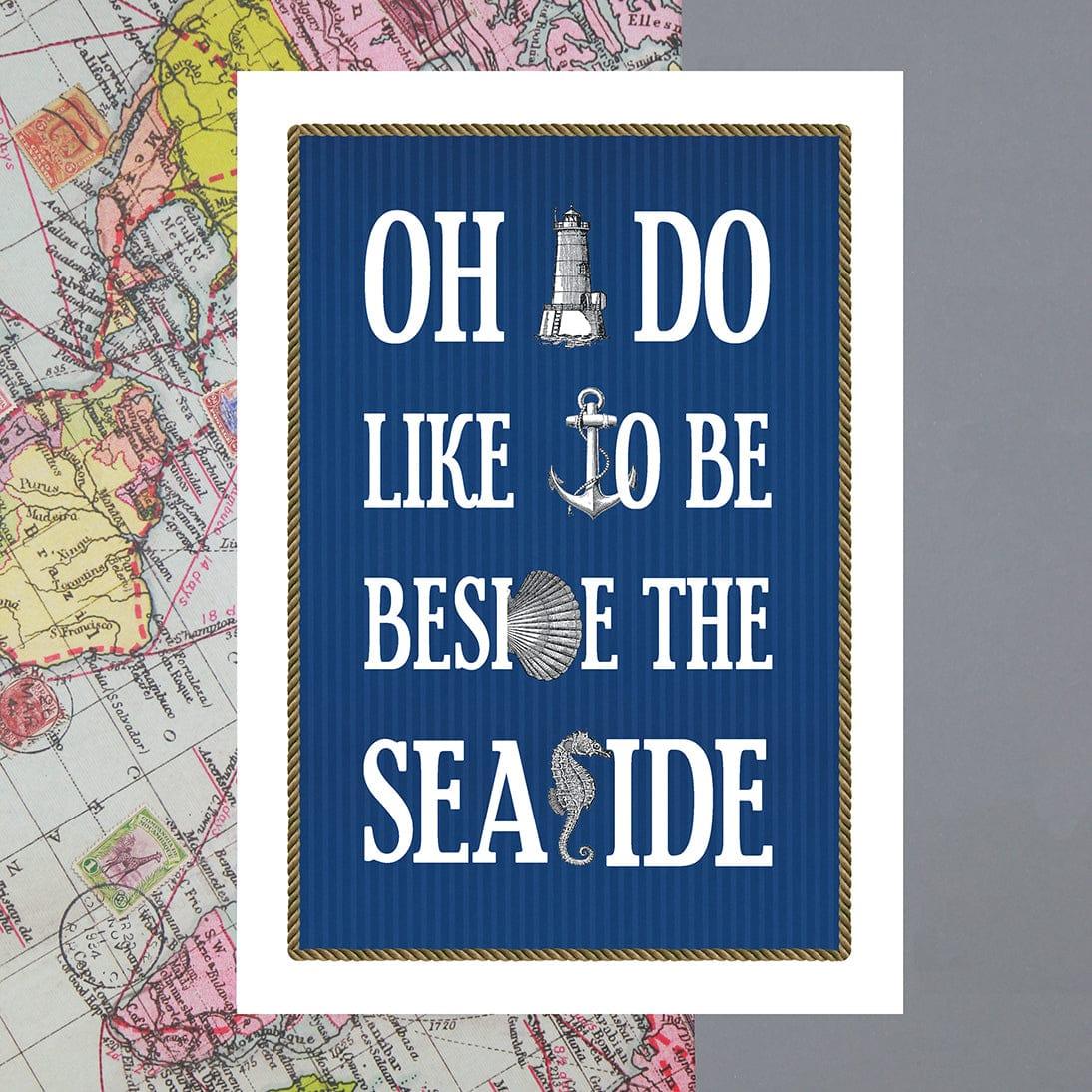 Nautical Seaside Print General Prints Of Life & Lemons 