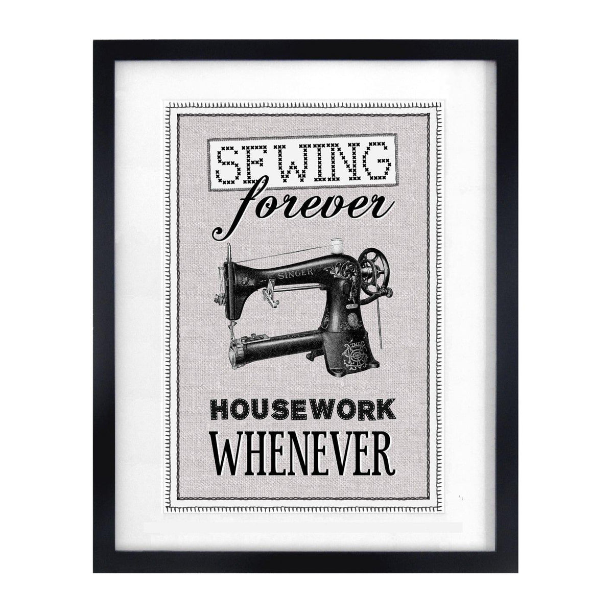 Vintage Sewing Quote Print General Prints Of Life & Lemons 