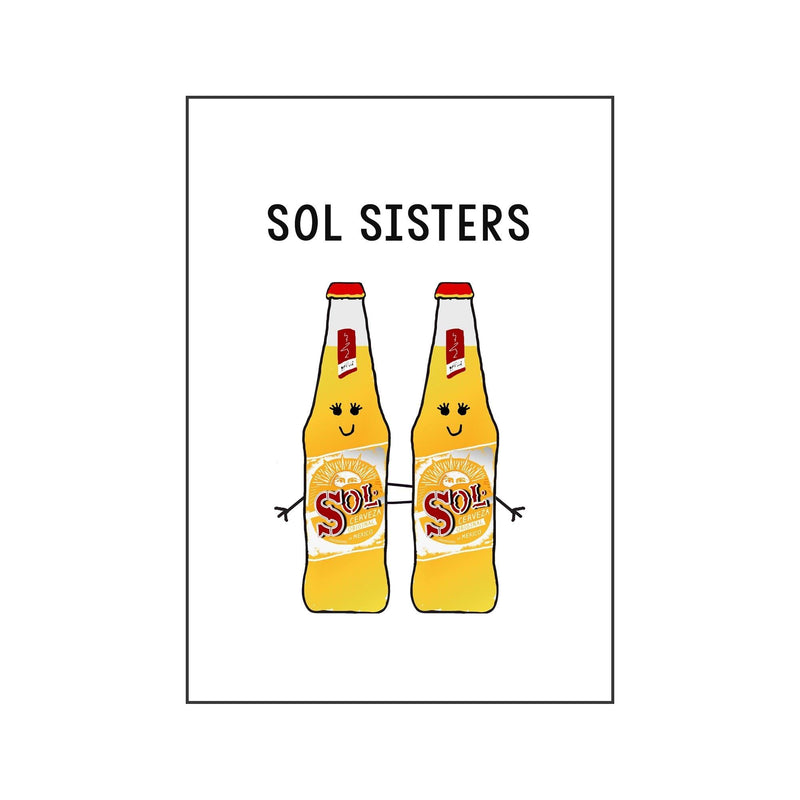 'Sol Sisters' Beer Friendship Card Cards for Friends Of Life & Lemons 