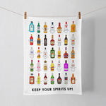 'Keep Your Spirits Up' Tea Towel Tea Towel Of Life & Lemons 