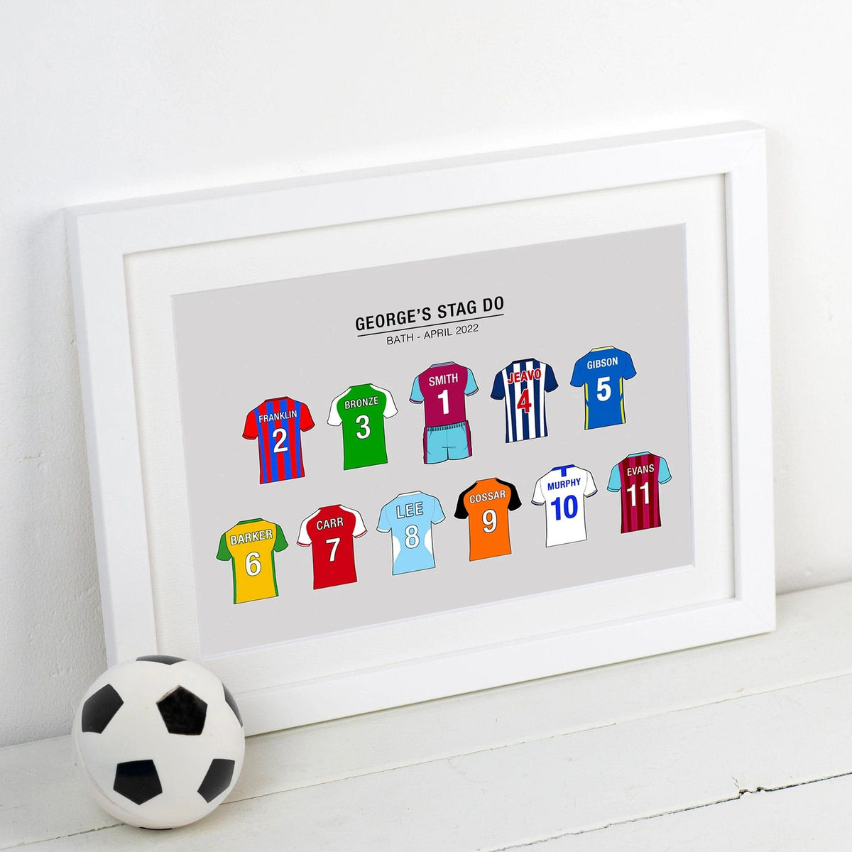 Personalised Football Stag Do Print Personalised Prints Of Life & Lemons 