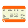 Personalised Train Ticket Card for Teacher Cards for Teachers Of Life & Lemons 