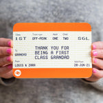 Personalised Train Ticket Card for Grandad Cards for Grandparents Of Life & Lemons 