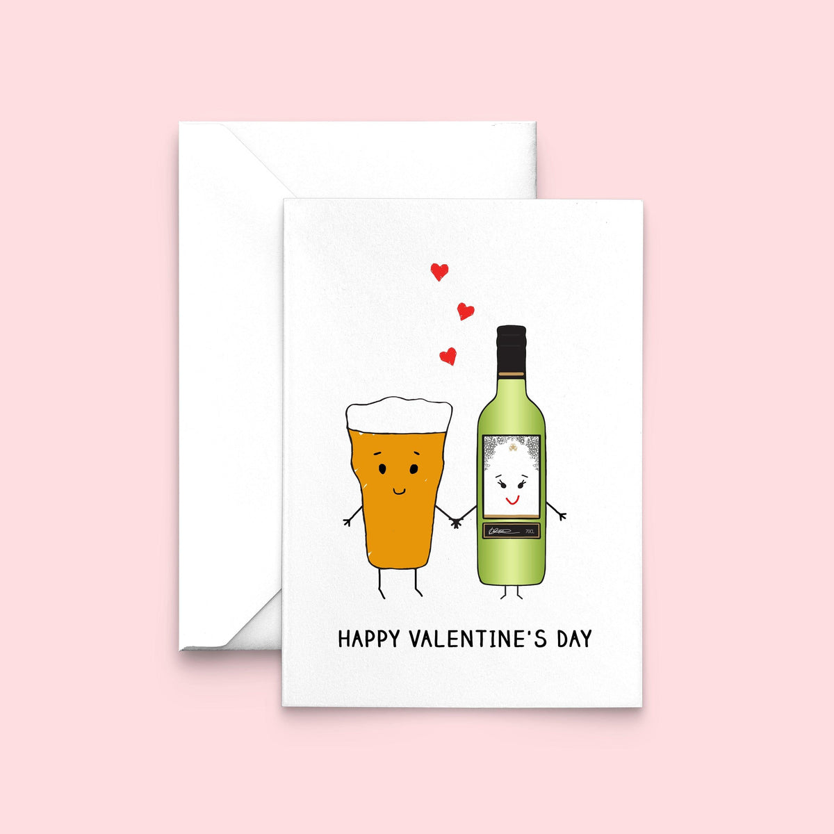 Personalised Drinks Valentine's Card Cards for your Other Half Of Life & Lemons 