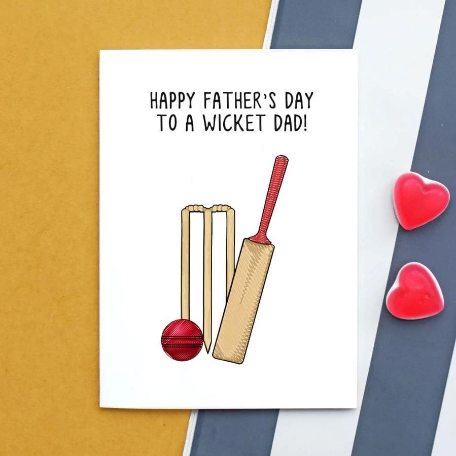 Funny Cricket Father's Day Card Cards for Dad Of Life & Lemons 